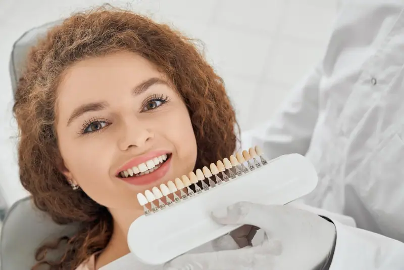 Woman with a bright, natural-looking smile